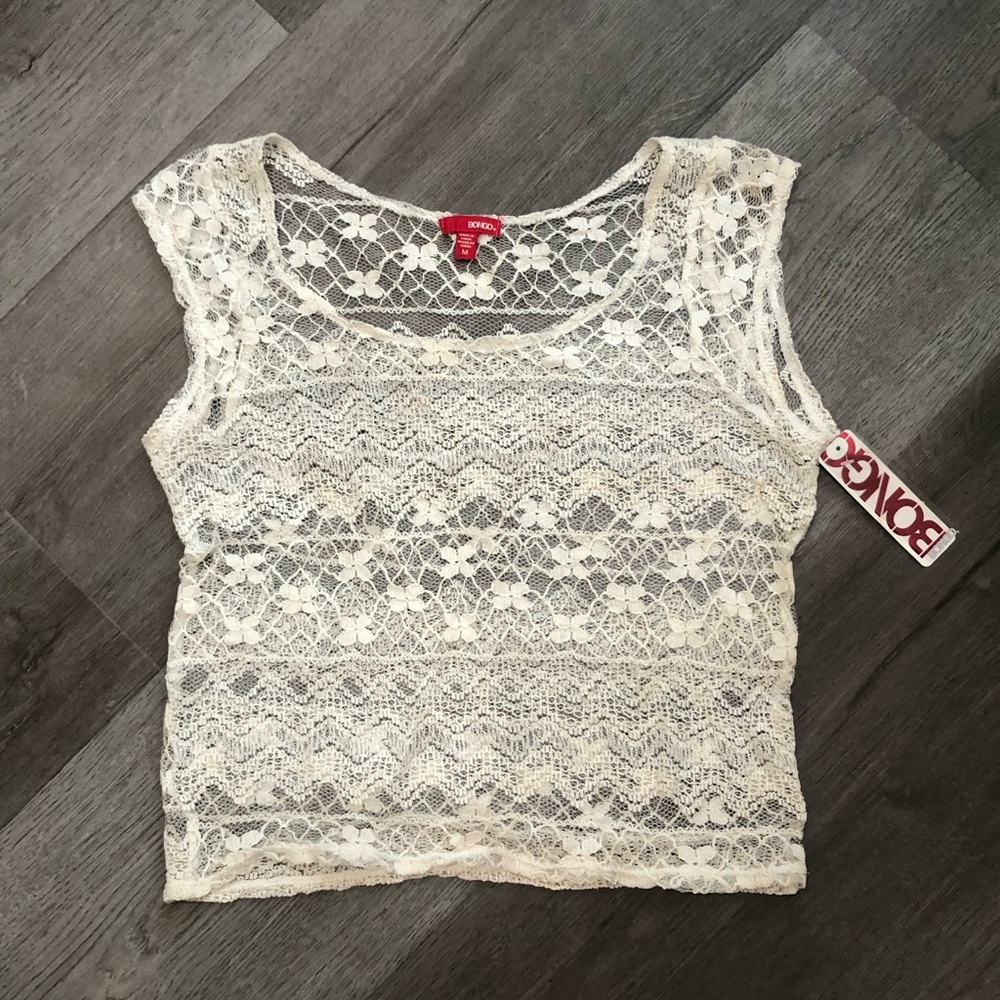 Vintage Y2K 00s Lace Top